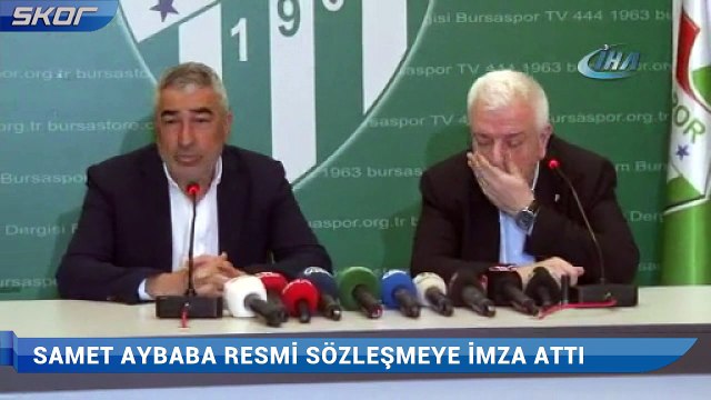 Samet Aybaba resmi sözleşmeye imza attı