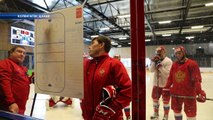Решающая игра в групповом этапе ЧМ2018 по хоккею: Россия -Швеция
