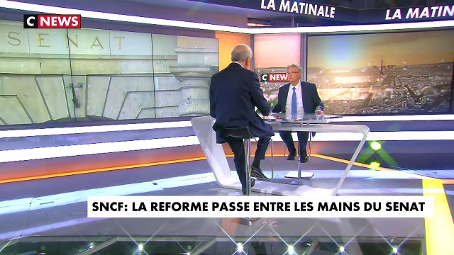 Gérard Cornu, Sénateur de l'Eure-et-Loir et rapporteur du texte Réforme Ferroviaire était l'invité de Jean-Pierre Elkabbach sur CNEWS