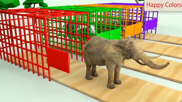 Learn Colors and Name Sound Animals Eat Fruits for Kids #z |Color Nursery Rhymes for Children