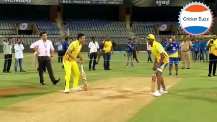 ब्रावो बनाम धोनी तीन रन रेस चैलेंज देखें किसकी हुई जीत !