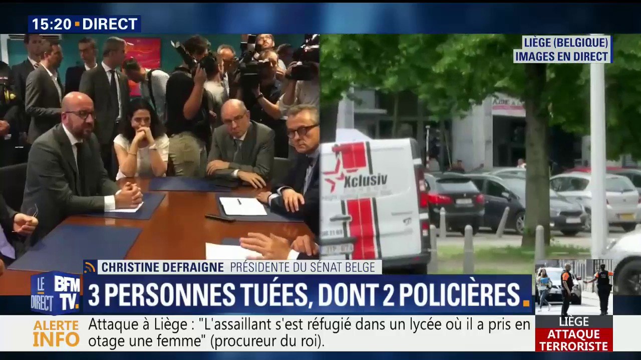 Fusillade à Liège: L’auteur aurait "tué quelqu’un cette nuit", selon la présidente du Sénat belge