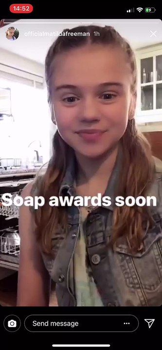 coronation street star  Matilda freeman on her instagram today 2018