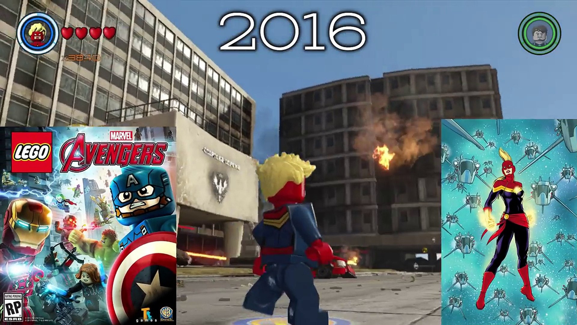 Carol Danvers (Captain Marvel) Evolution in Lego Marvel Videogames!