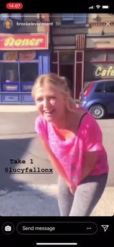 Coronation street star Brooke Vincent & Lucy fallon on her instagram 2018