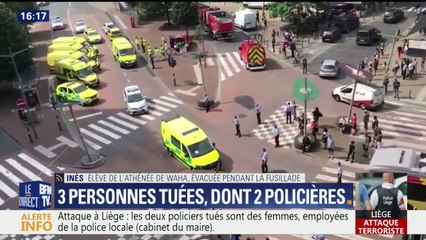 Attaque à Liège: "c'était la panique", témoigne une élève du lycée évacué