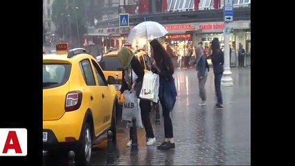 İstanbul�da yağmurlar şiddetini artırdı