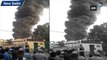 Watch: Fire breaks out at rubber godown in Delhi’s Malviya Nagar
