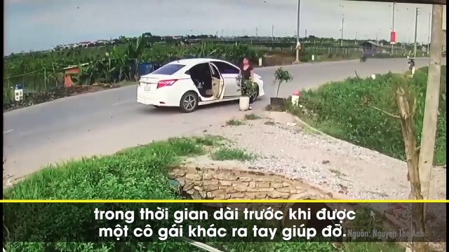 Quay hẳn ô tô để cầm nhâm chậu hoa đắt tiền, đây là người phụ nữ gây bức xúc nhất MXH hôm nay