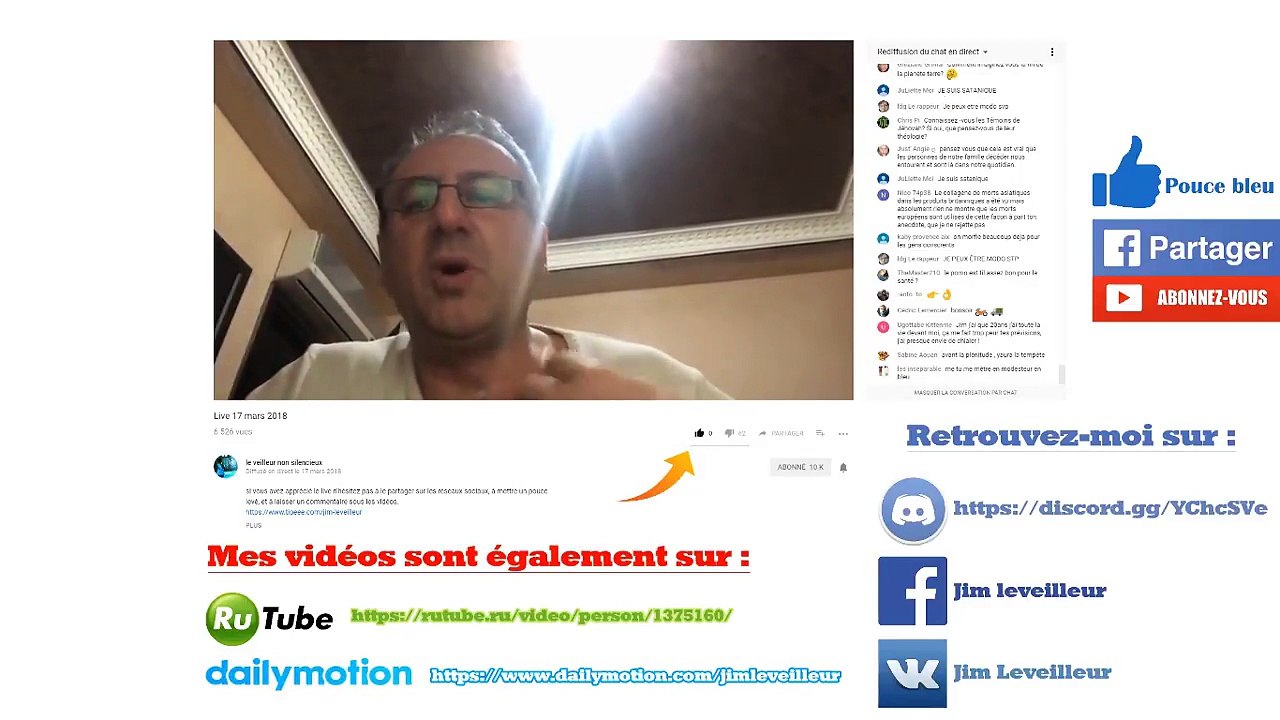 Le veilleur non silencieux - Live YouTube du samedi 17 mars 2018 - partie 2