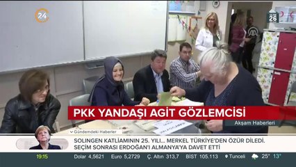 PKK yandaşı AGİT gözlemcisi