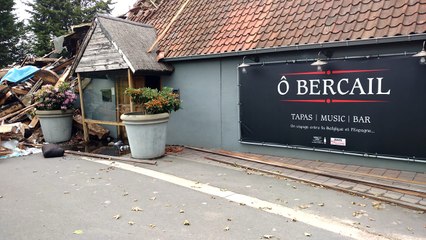Le restaurant Ô Bercail de Dottignies a été ravagé par les flammes.