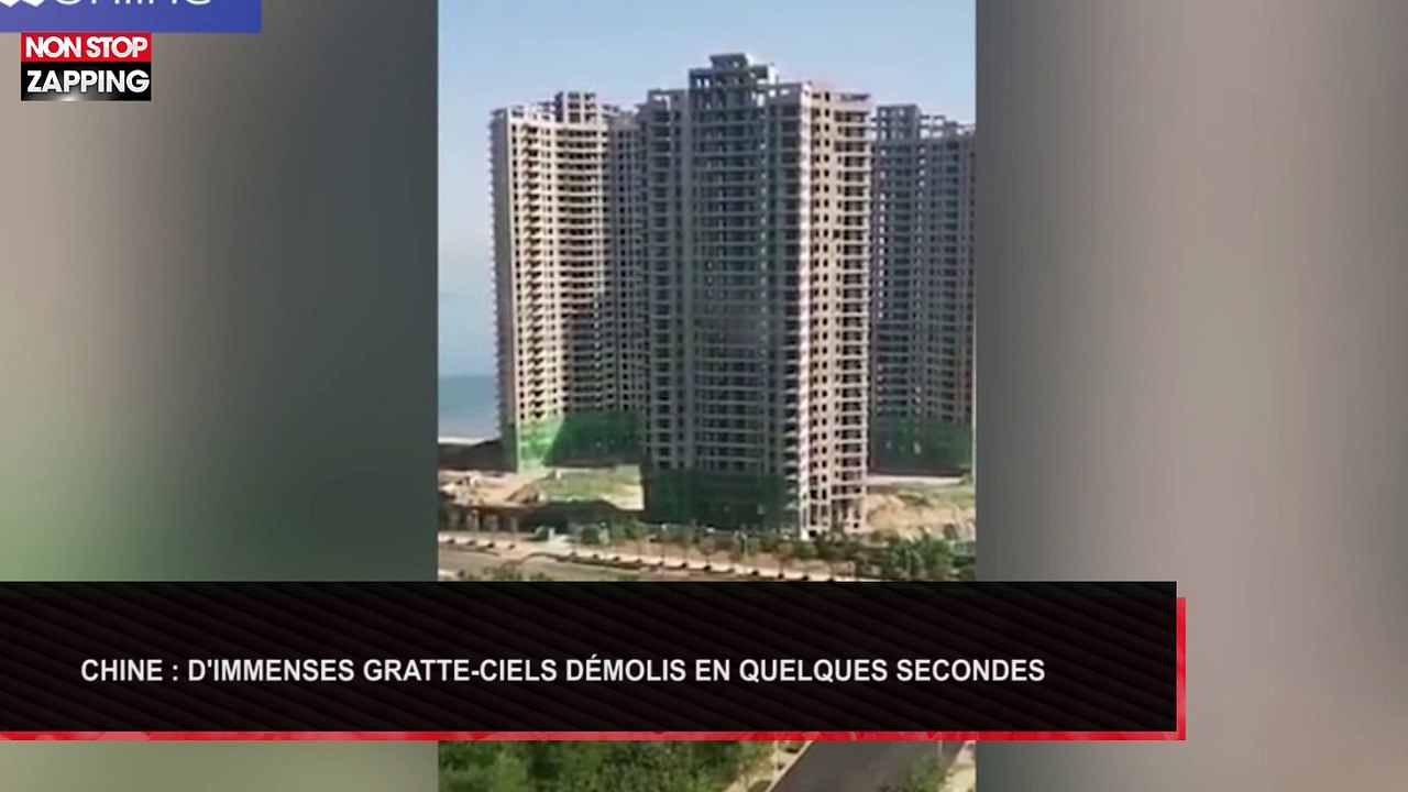 Chine : d’immenses gratte-ciels démolis en quelques secondes (Vidéo)