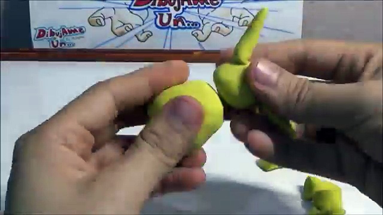 Como hacer a PIKACHU con plastilina. Tutorial How To Make POKEMON PIKACHU in clay. DibujAme Un