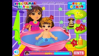 Dora Babysitter - Dora the Explorer Episodes - Full Cartoon Game in English for Kids