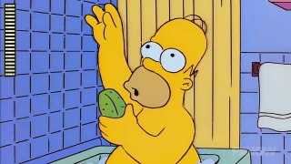 Bart man hits Homer man with a chair