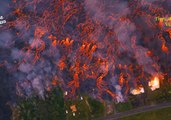 Aerial Footage Shows Lava from Kilauea Ripping Through Lower Leilani