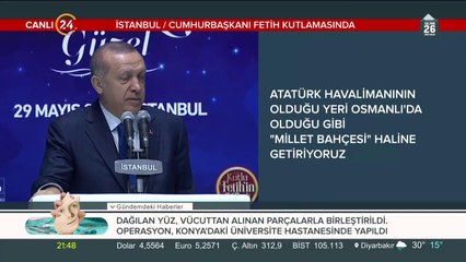 Cumhurbaşkanı Fetih kutlamasında