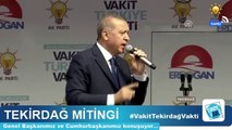 Cumhurbaşkanı Recep Tayyip Erdoğan Tekirdağ/Çorlu Mitingi-29 Mayıs 2018