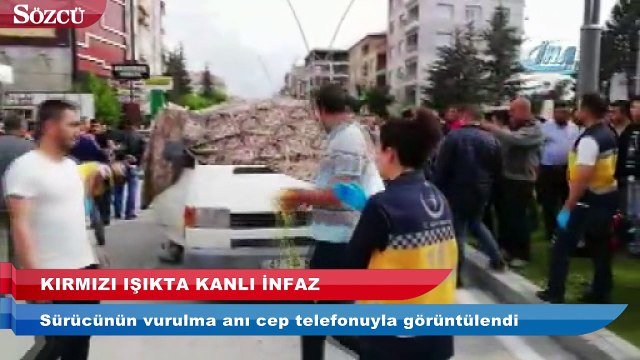Kırmızı ışıktaki kanlı infaz kamerada