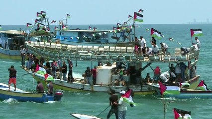 Gaza boats return to port after maritime protest