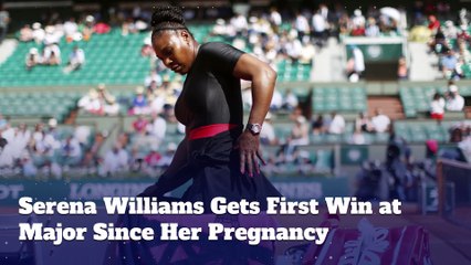 Serena Williams Gets First Win at Major Since Her Pregnancy