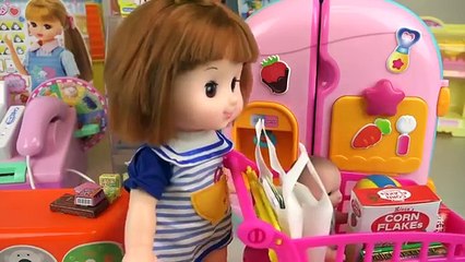 Baby Doll cash register mart toy and Refrigerator toys