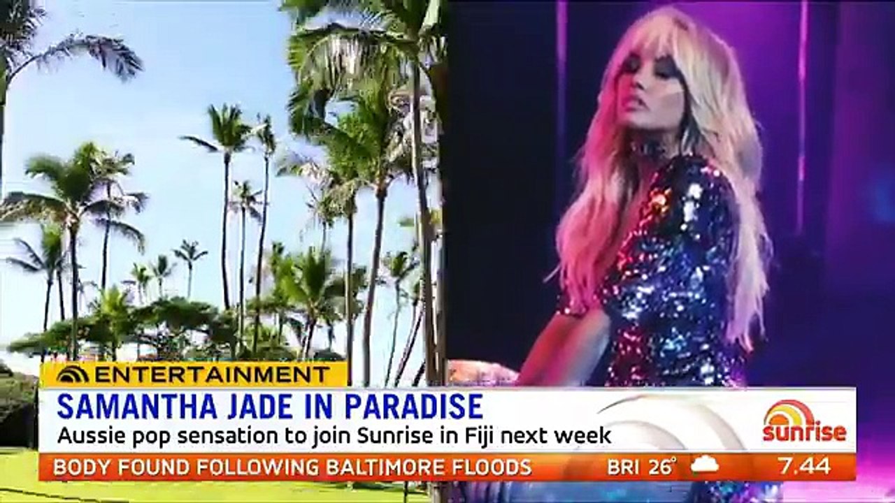 30/05/18 - Samantha Jade mentioned on Sunrise