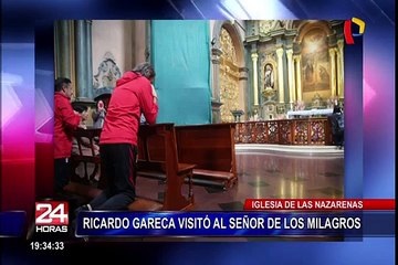 Ricardo Gareca le rezó al Señor de los Milagros antes del Perú vs. Escocia