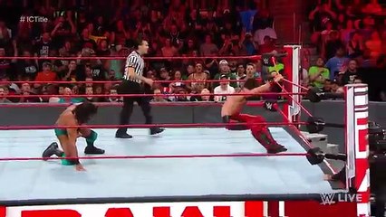 Seth Rollins vs. Jinder Mahal - Intercontinental Championship Match- Raw, May 28, 2018