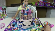 Lets Play Disney Princess Castle Pop-Up Magic Game Challenge with Palace Pets & Kinder Surprise Egg