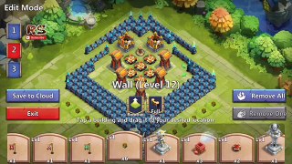 Castle Clash : Best Base Design for hbm O , P and Q ☆Works with HBM R☆