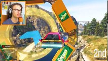 HARDEST GTA 5 FLYING CAR STUNTS! - GTA 5 Funny Moments