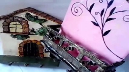 Hướng dẫn làm hộp treo móc khóa và đựng hóa đơn tiền điện, nước 2