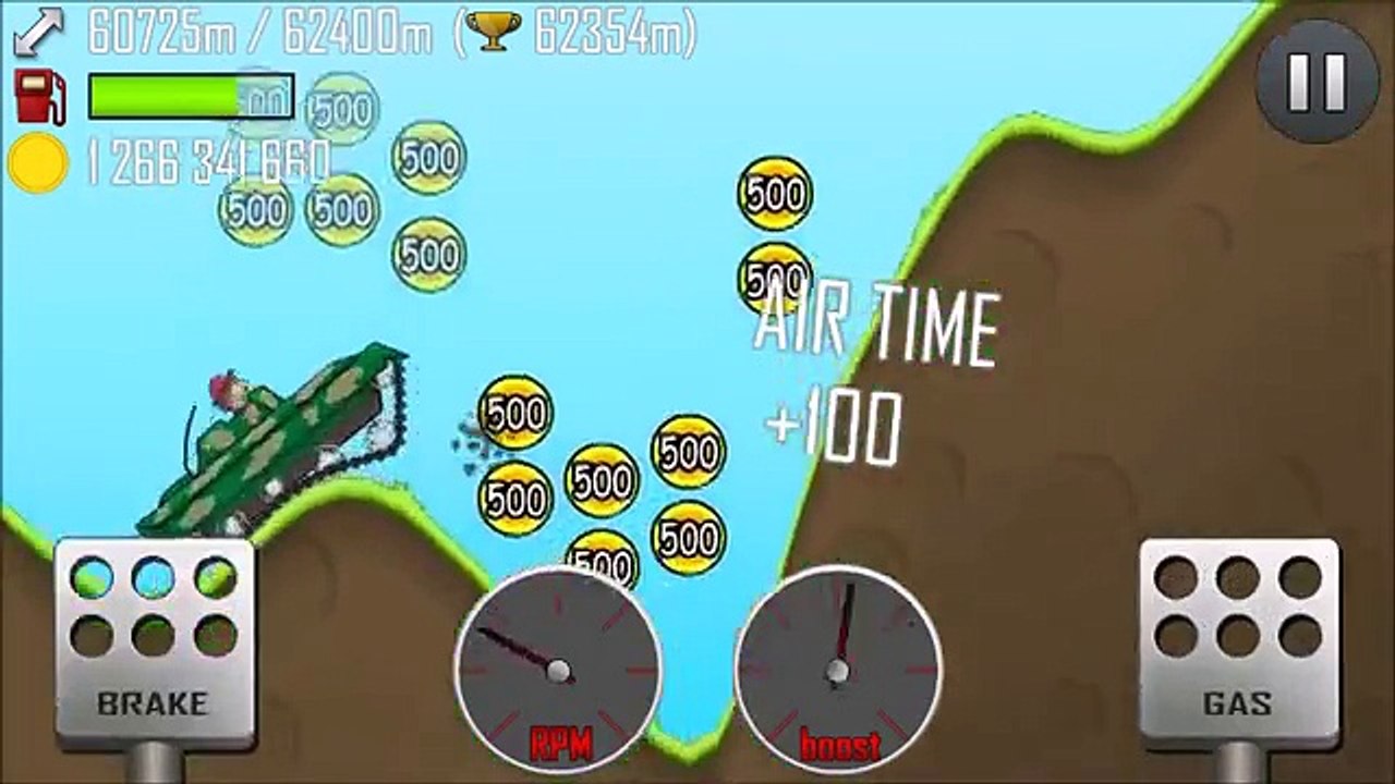 Hill climb racing: 69453 on countryside