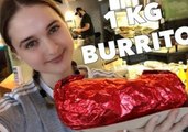 Competitive Eater Nela Finishes 1KG Burrito in Under 100 Seconds