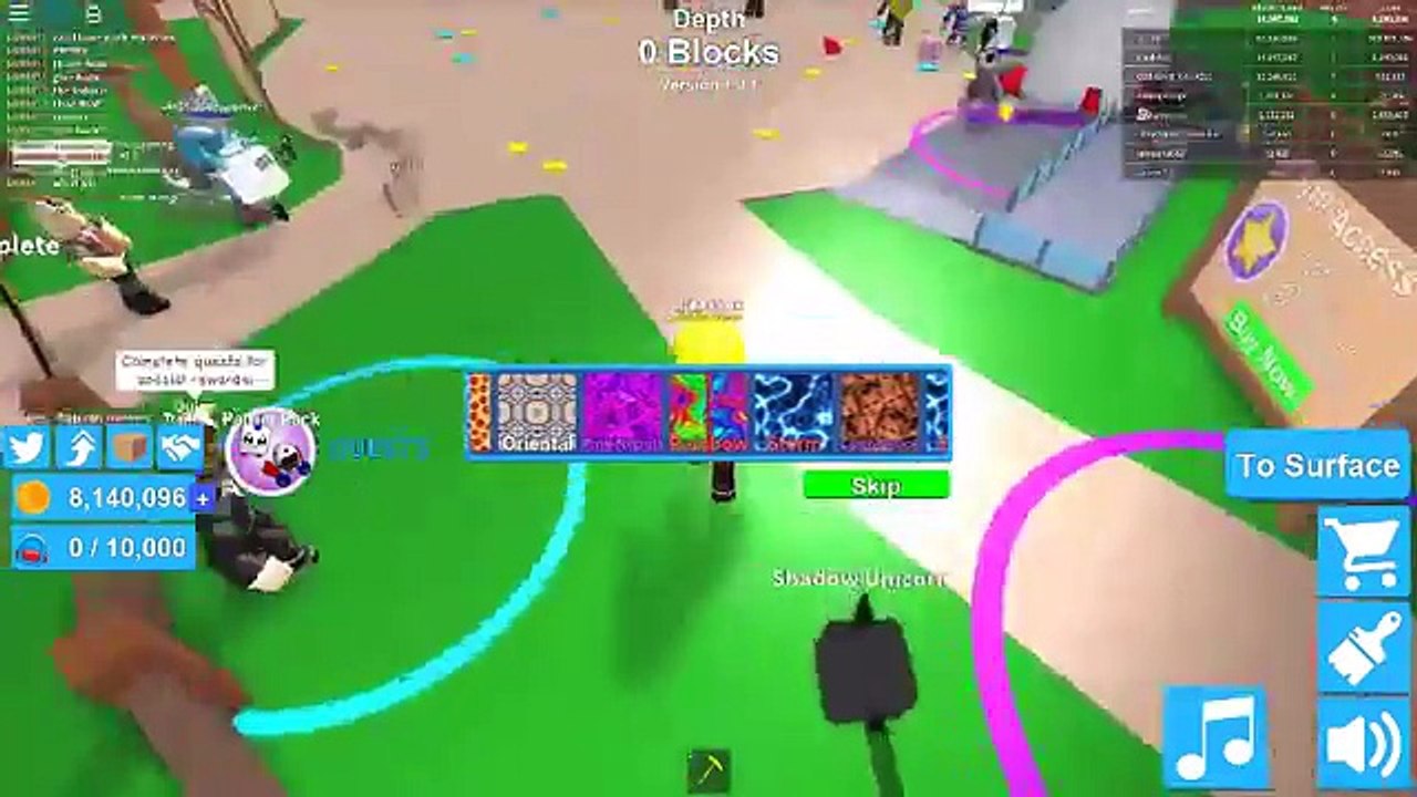 Private mine Update! 3 new Legendary Pets And Skins Roblox Mining Simulator