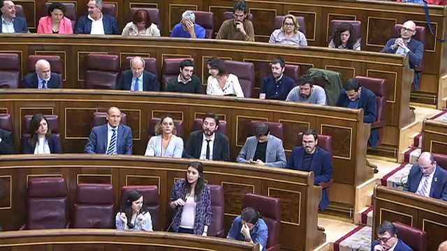 SesiónDeControl La portavoz de Unidos Podemos-ECP-EM, @Irene_Montero_, pide al ministro de Justicia, @RafaCatalaPolo, que haga una valoración sobre l