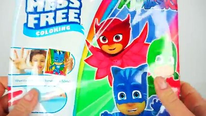 PJ MASKS CRAYOLA Color Wonder Coloring of OWLETTE CATBOY GEKKO