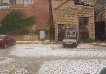 Hailstorms Hit West Damascus Province