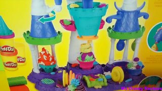 PLAY DOH Ice Cream Castle play set for kids Frozen Elsa