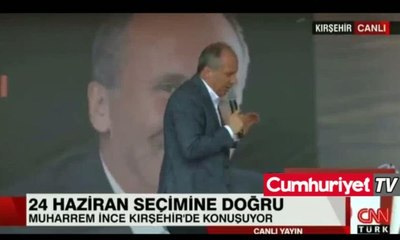 Muharrem ince Erdoğan'ın videosunu halka izletti