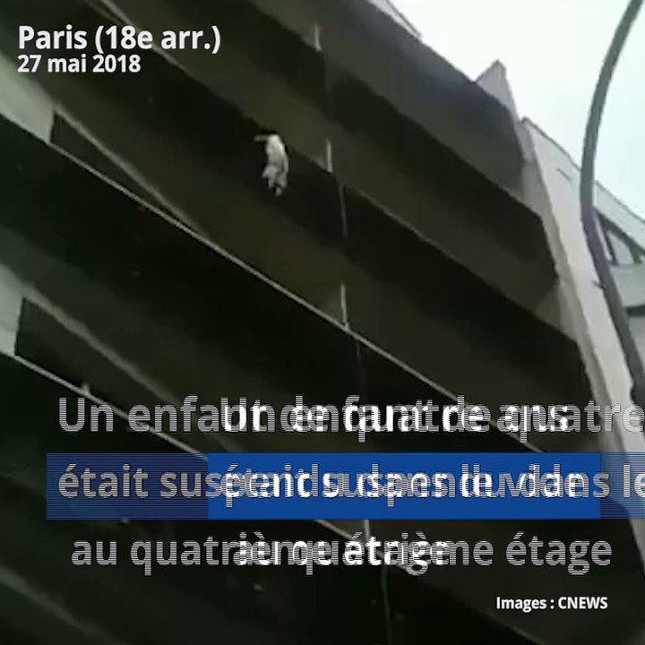 Mamoudou Gassama sauve un enfant suspendu dans le vide