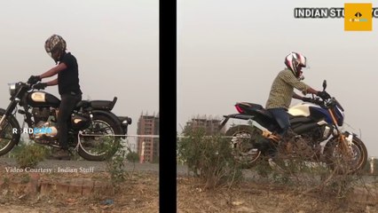 Royal Enfield Vs Dominar Drag Race