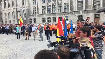 Cérémonie d'hommage aux victimes de la tuerie de Liège