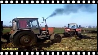 Трактора в грязи! Трактор единственное всегда актуальное транспортное средство в России!