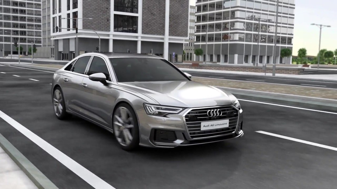 Audi A6 Adaptiver Fahrassistent Animation