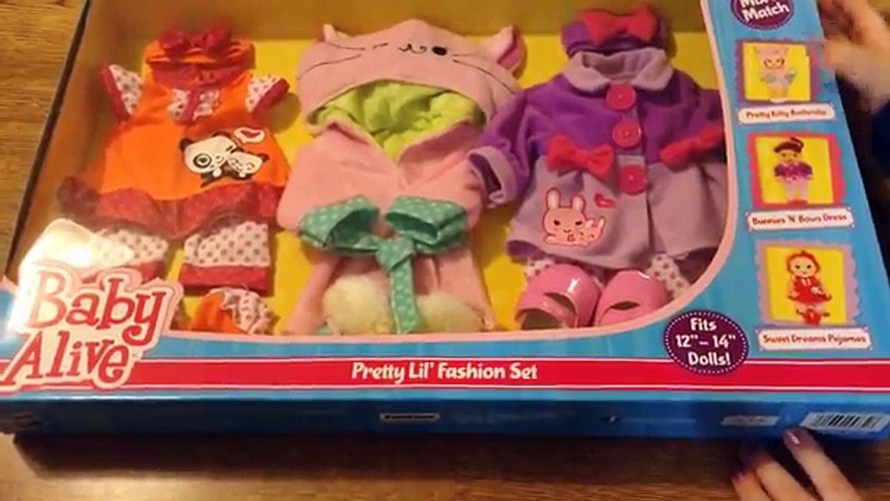 Baby alive fashion best sale set