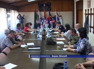 Zasedao Okružni Štab za vanredne situacije u Zaječaru, 30.maj 2018. (RTV Bor)