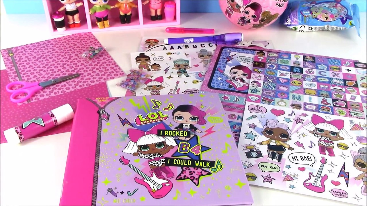 LOL Surprise Party FAVOR PACK Ball! LOL LIP BALM & SQUISHY! DIY Scrapbook Kit! Secret PEN! FUN